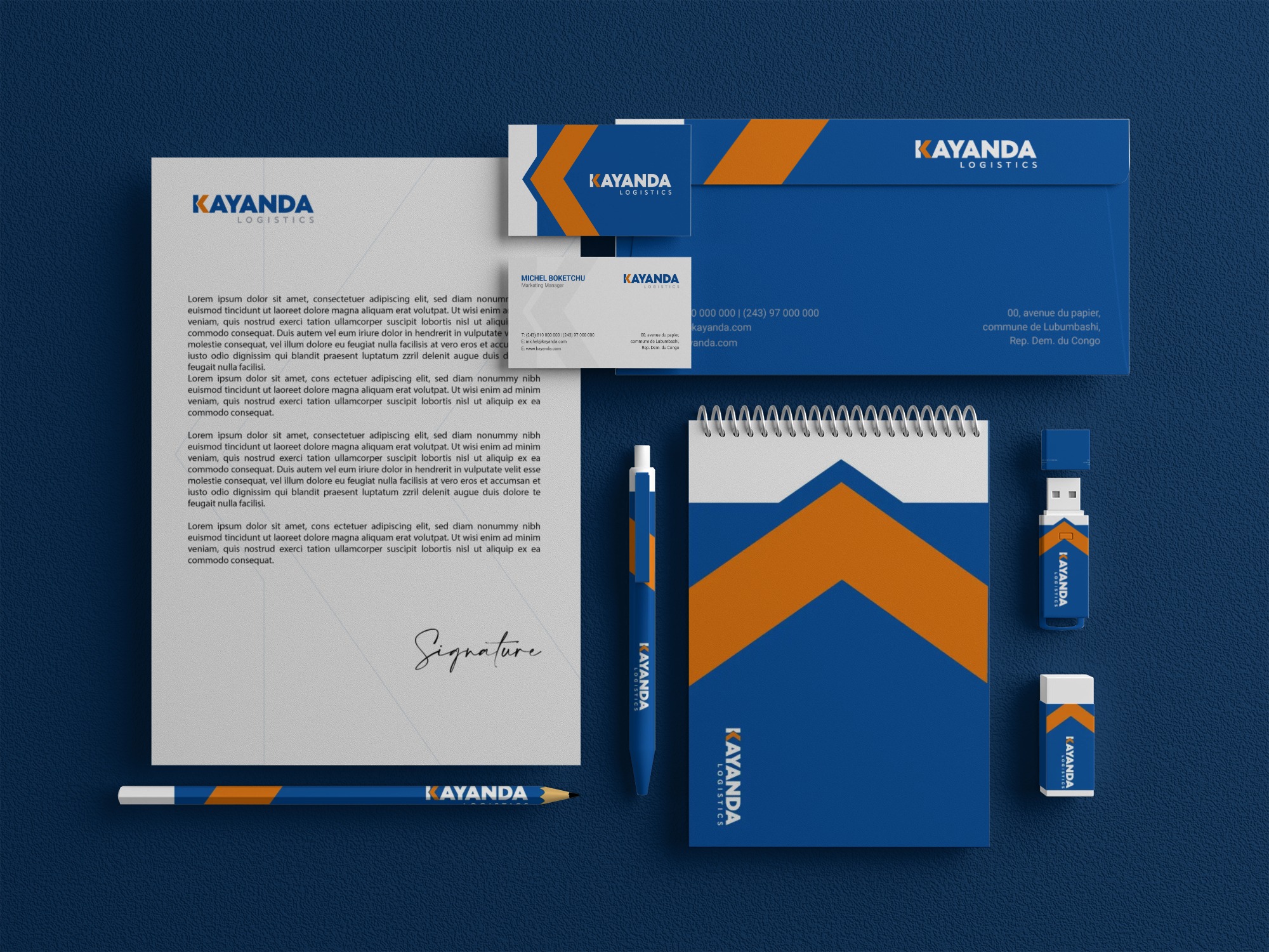 business-stationery-item-set-mockup Studio de design à Lubumbashi – Ericay Studio<br />